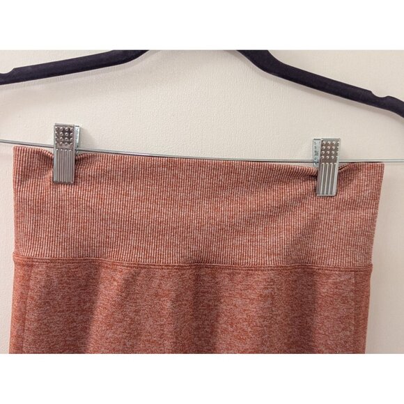 Pink Active Seamless High-Waisted Leggings Rust Orange Heathered Womens S Stretc - Picture 3 of 7